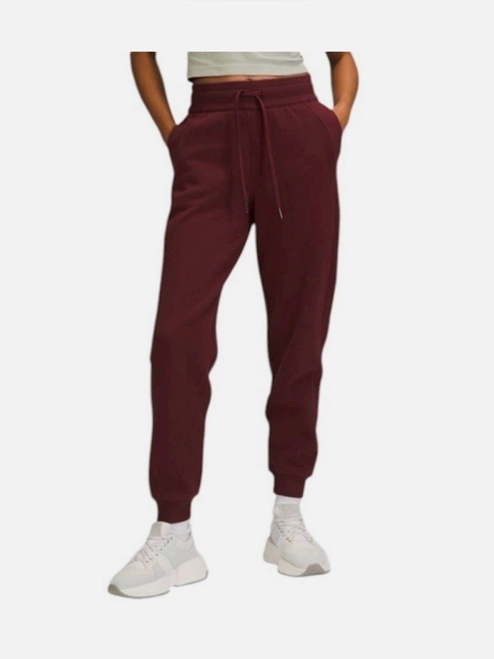 Lululemon Women’s Scuba High- rise Jogger Sweatpants in Merlot Colour Size 2
